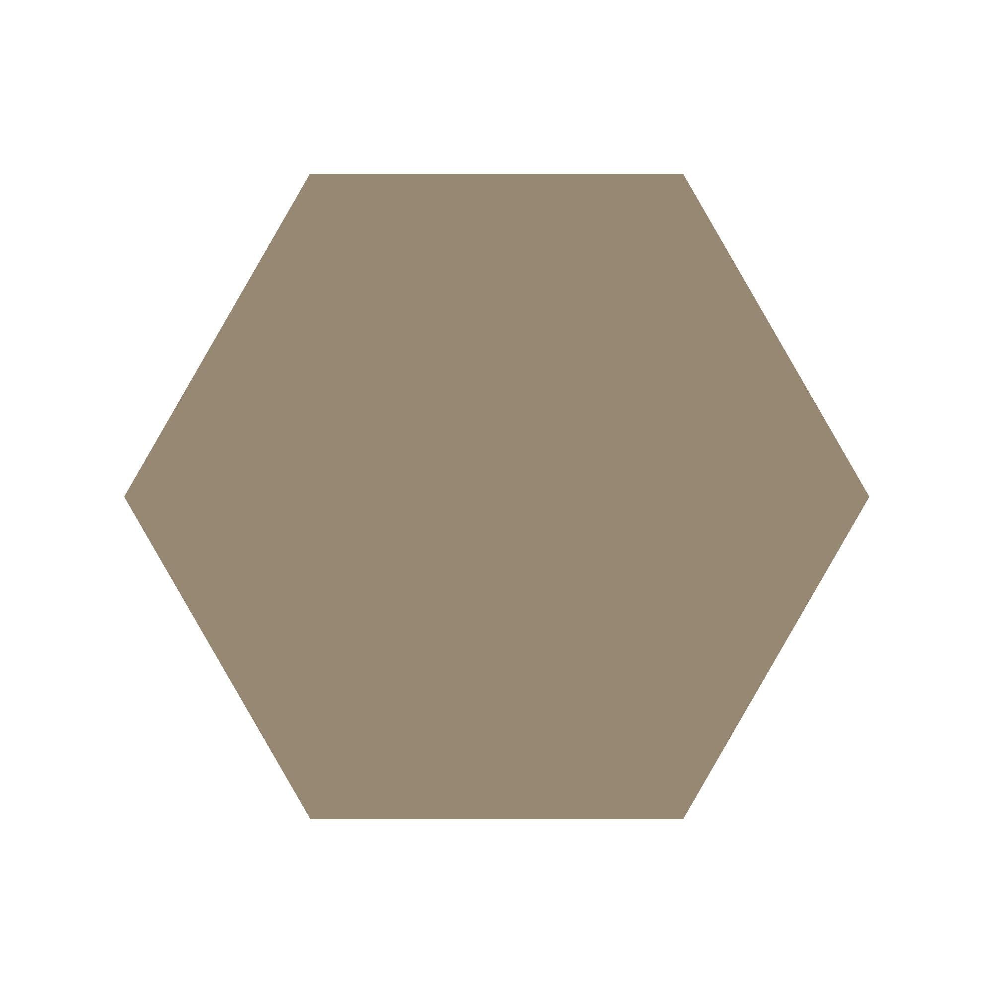 Equilateral Hexagon Tile in Mole