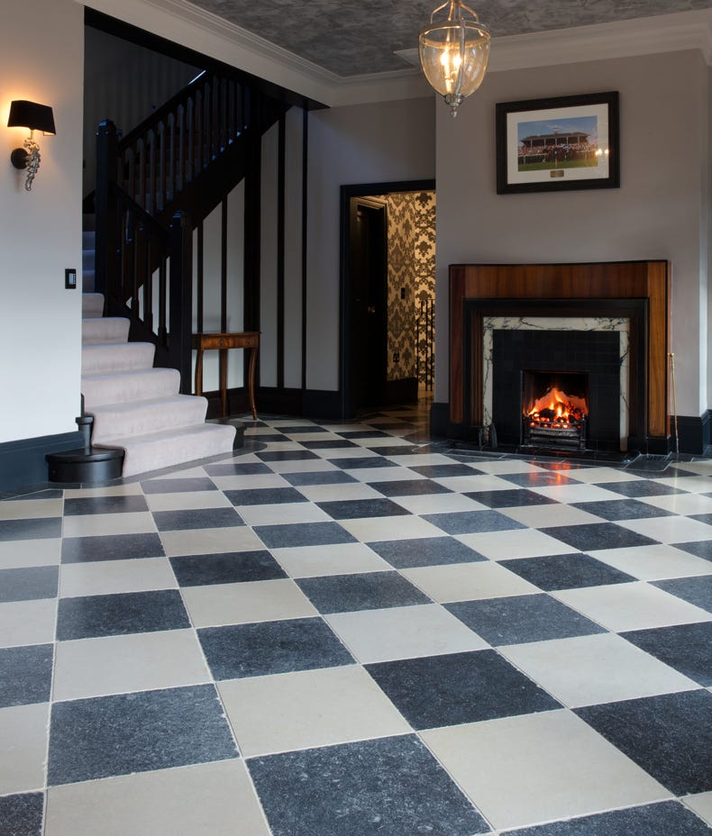 Ca'Pietra's Tora Blue Limestone Tumbled Tiles