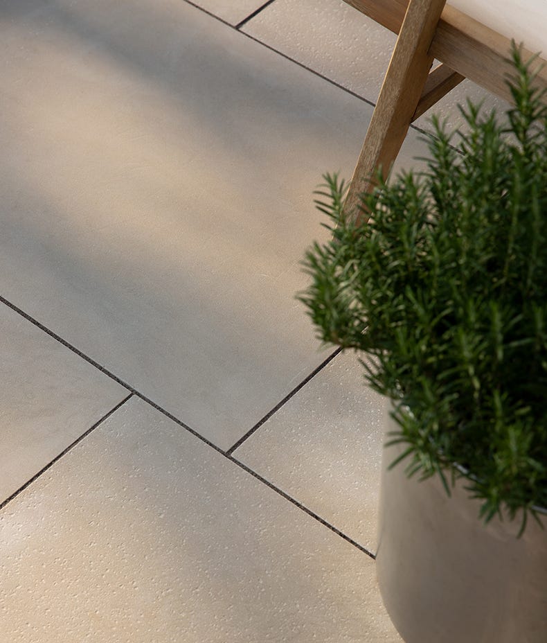 Ca'Pietra's Trafalgar Sandstone Etched Paving