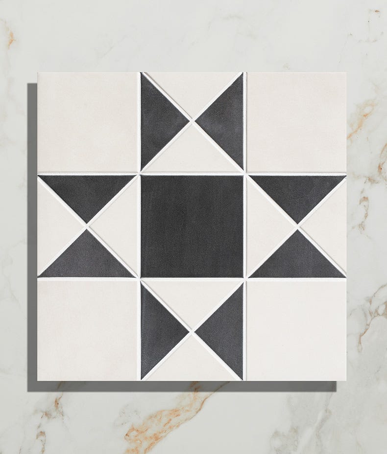 Ca'Pietra's Victorian Style™ Porcelain Finchley Pattern Tiles