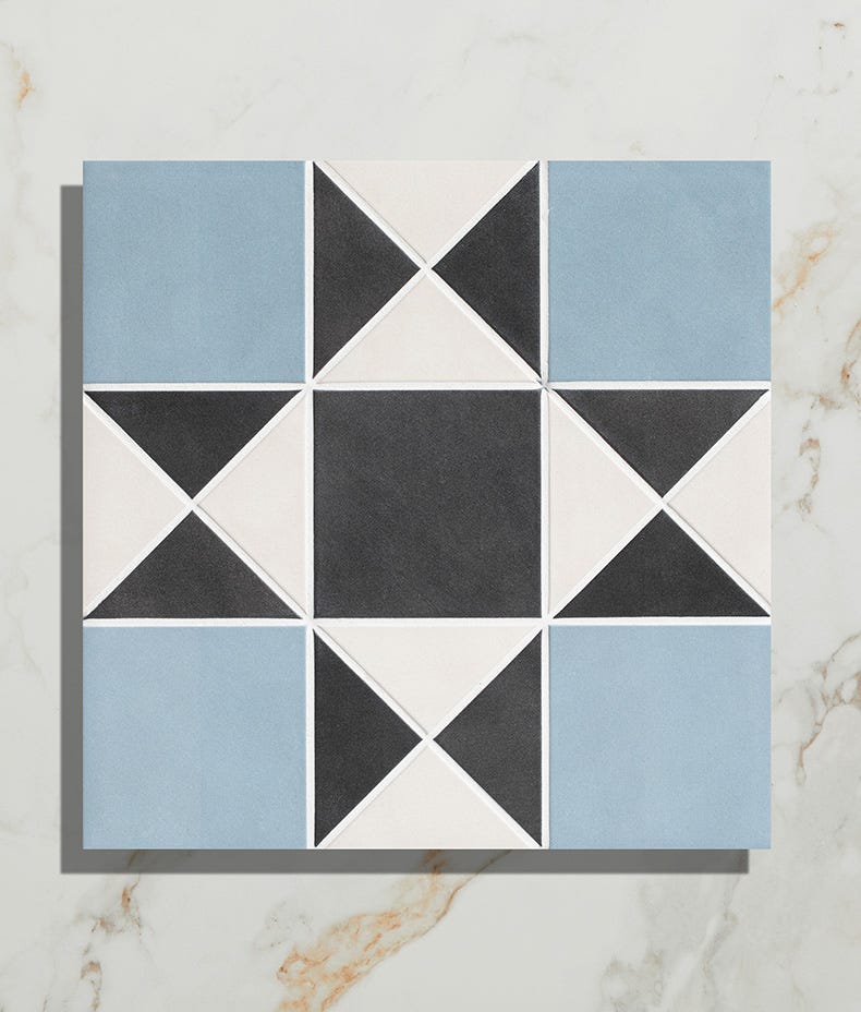 Ca'Pietra's Victorian Style™ Porcelain Finchley Pattern Tiles