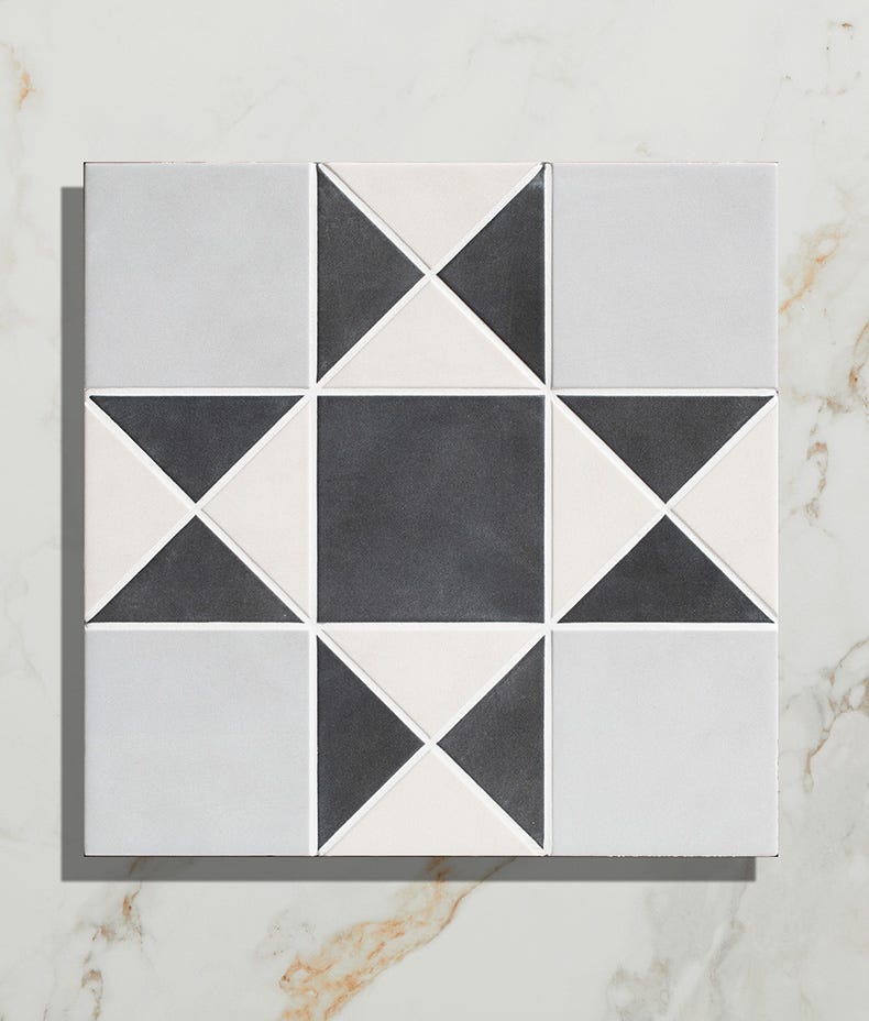 Ca'Pietra's Victorian Style™ Porcelain Finchley Pattern Tiles